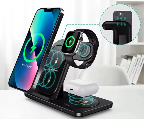 Carregador 3 em 1 para iPhone, Apple Watch e AirPods dobrável - Imagem 3