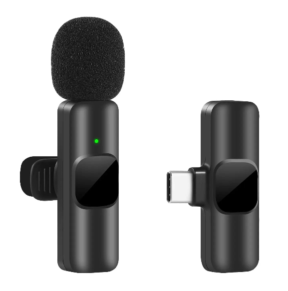 Microfone Lavalier sem fio portátil para gravação de áudio e vídeo - Imagem 3