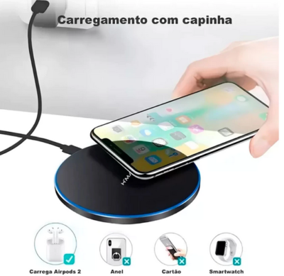 Carregador sem fio por indução rápido H'maston - Imagem 4