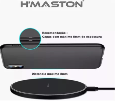Carregador sem fio por indução rápido H'maston - Imagem 3